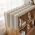 thumbnail image 6 of Brown Ombre Wooden Table Runner, Farmhouse Retro Khaki Wood Washable Cotton Linen Table Runners 72 Inches Long, Dresser Scarf Runner for Dining/Coffee/Kitchen/TV Stands/Cabinets 14''x72'', 6 of 9