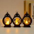 thumbnail image 2 of Luz de vela electrónica LED para decoración de Halloween, lámpara de linterna de Castillo de bruja de calabaza Retro, decoración de escritorio, regalo de recuerdo de fiesta de Festival, 2 of 4