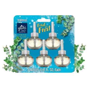 Glade PlugIns Scented Oil, Air Freshener, First Frost, 0.67 oz, 5 Count