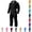 Black, variant on Men's Waterproof Hooded Work Jumpsuit Cold Weather Outdoor Coverall