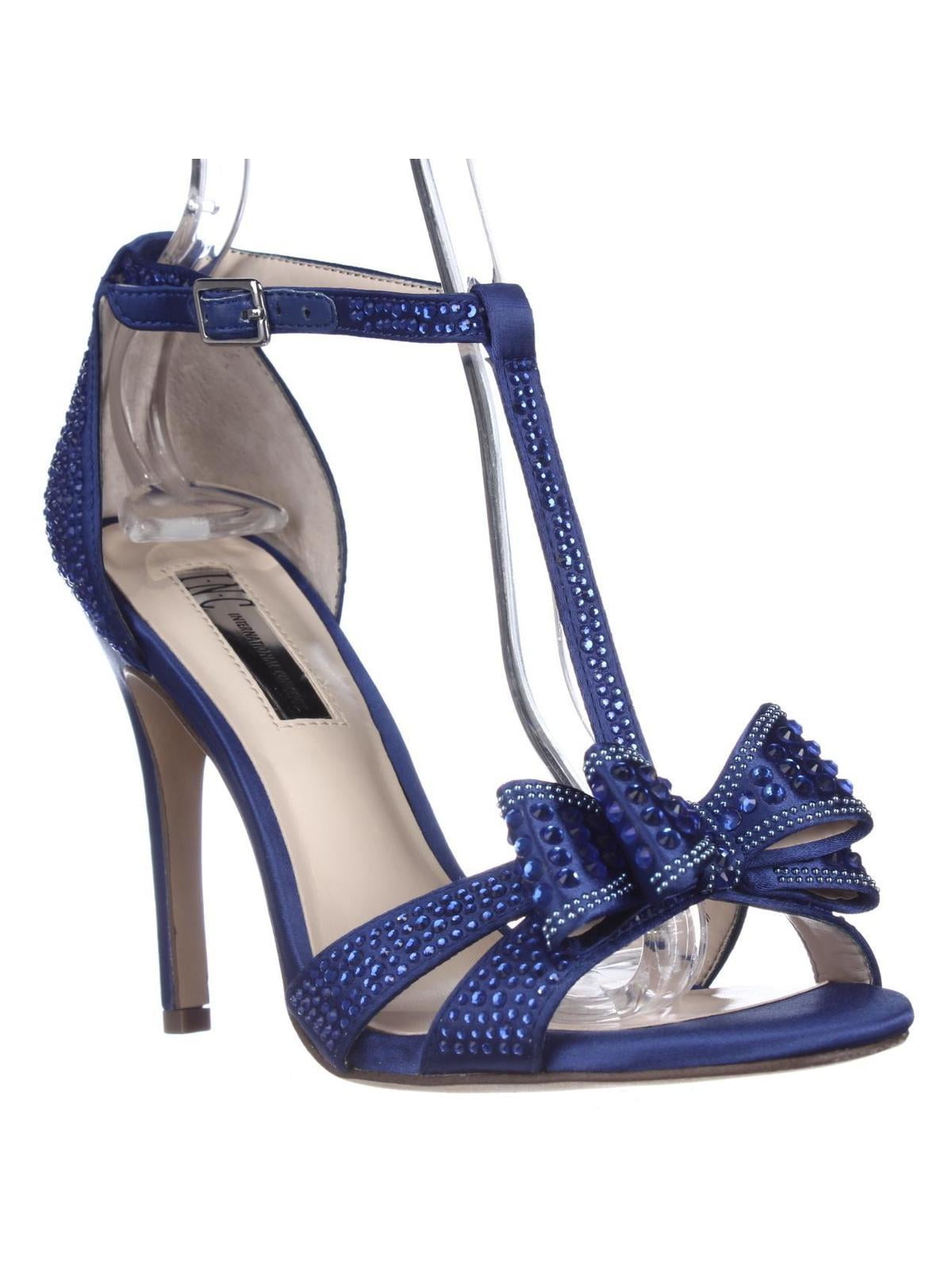 blue evening sandals