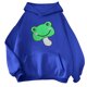 thumbnail image 1 of Gibobby Sudadera con Capucha para Mujer, ajuste holgado, de felpa, casual, manga larga, cuello alto con capucha(Azul,CH), 1 of 3