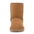 thumbnail image 3 of Dream Pairs Winter Snow Boots Kids Boys Girls Toddler Sheepskin Fur Warm Boots Shoes Toddler Warm Shoes Outdoor Winter Shorty-K Chesnut Size 11, 3 of 4
