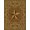 Brown Gold, Pattern 6, variant on Design&I 8'x10' Washable Area Rug Extra Large Skid-Resistant Low Profile Vintage Bordered Border Distressed Lone Southwestern Farmhouse Flowing Dynamic for Living Room, Family