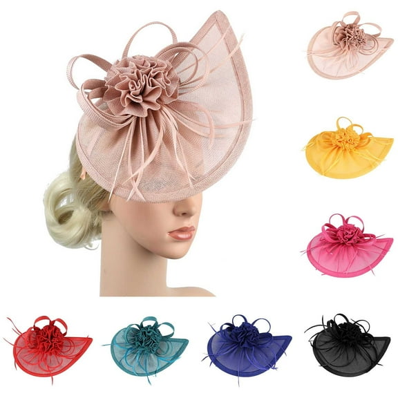 Fascinators Hats for Women Vintage Tea Party Headband Church Derby Hat for Women Kentucky Fascinators Derby Cocktail Wedding Fancy Dress Party Fascinators Hats for Women Tea Party One Size