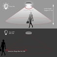 thumbnail image 4 of Motion Sensor Ceiling Light Battery Operated,Yurnero 80 LED Ultra Bright Motion Activated Indoor Light Wireless Battery Powered for Stairway Laundry B, 4 of 6