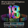 thumbnail image 5 of VOCOO Large LED Digital Timer Clock with Remote, RGB Color Changing, Countdown/Count Up Timer, Magnetic Mount, 5 of 9