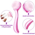 thumbnail image 3 of 12 cepillos de limpieza facial de cerdas suaves, cepillos faciales exfoliantes con asa, cepillo exfoliante para lavado de cara para el cuidado facial, eliminación de maquillaje MFZFUKR WRMH-483, 3 of 7