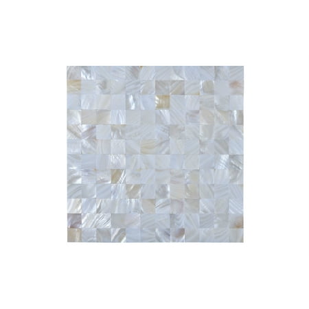 MOSAIC WITH SEASHELL-Color:Off White,Material:Seashell