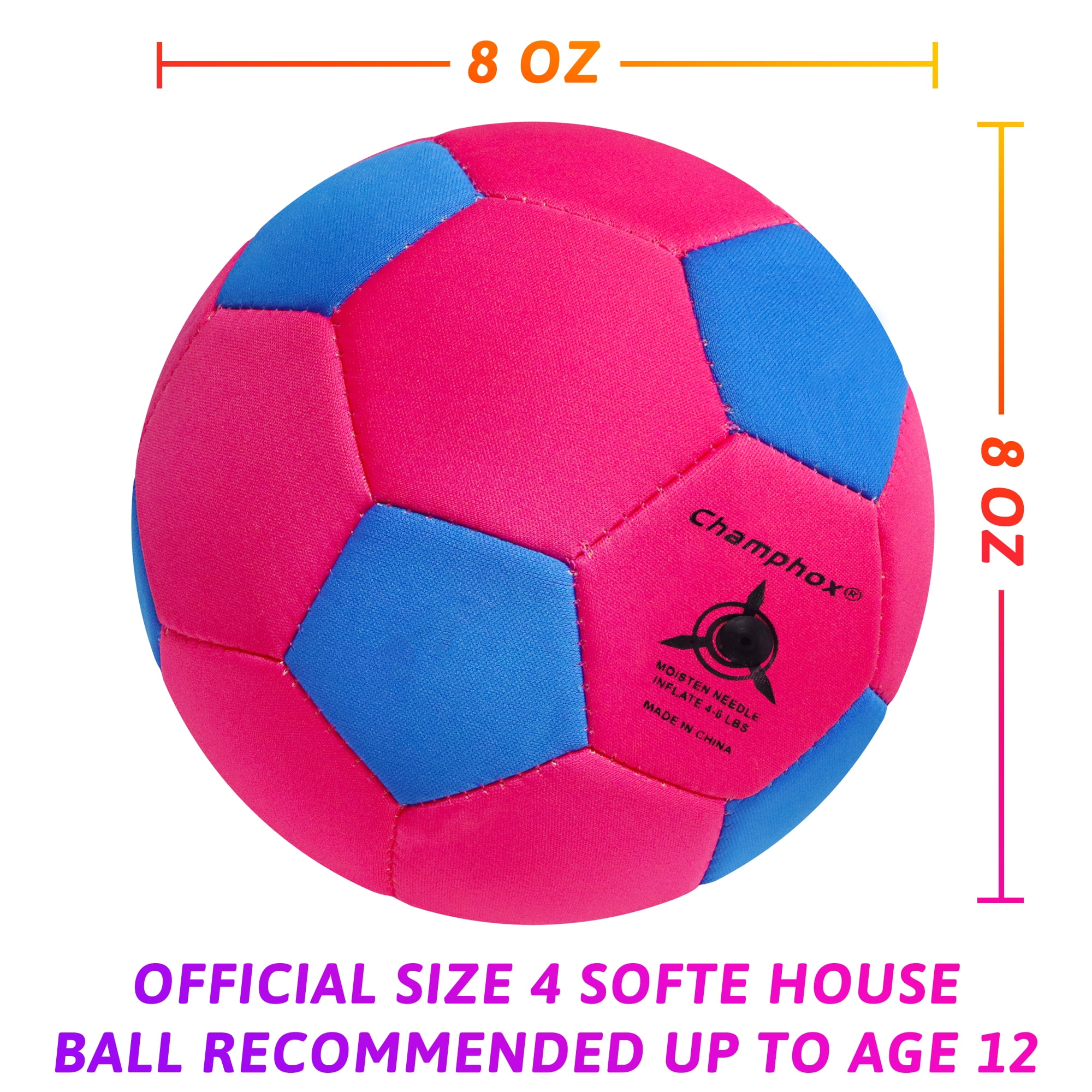 Indoor Soccer Balls Size 4 - Soft Safe for Protect Inside House Furniture - Size 4 Soccer Balls for Girls Kids Youth Boys Fun Soccer Gifts Birthday Christmas