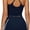 Dark Blue, variant on AEXTO Two Piece Workout Sets For Women Crop Top and High Waist Color Block Shorts Gym Yoga Active Outfits with Pockets
