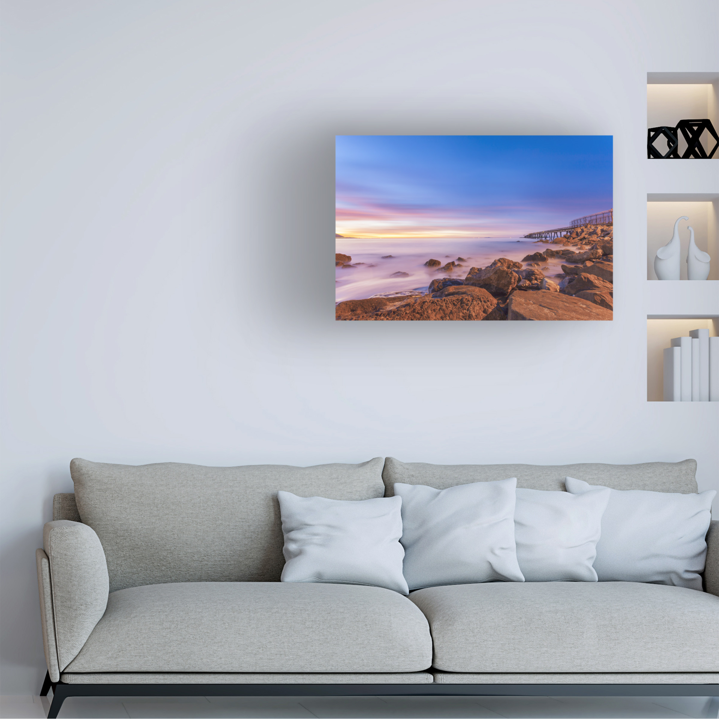 Trademark Fine Art Chris Moyer 'Low Shoals View' 16 x 24 (ALI0763-C1624GG)