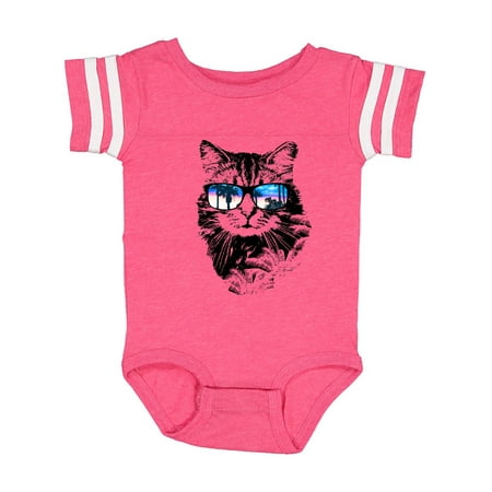 

Inktastic Cat with Sunglasses and Beach Sunset Gift Baby Boy or Baby Girl Bodysuit
