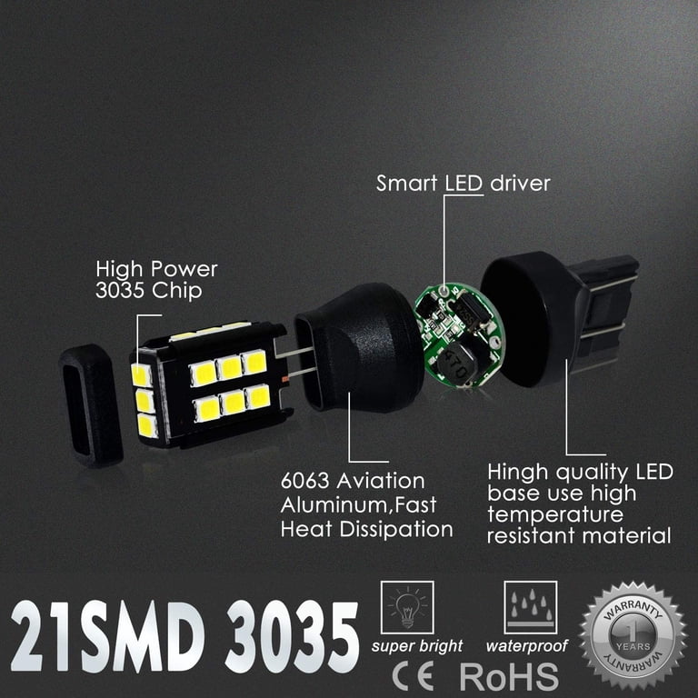 Fits Mazda 3 1.4 White 54-SMD LED 12v Side Light Parking Bulbs Fits Mazda 3 1.4 White 54-SMD LED 12v Side Light Parking Bulbs