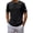 Black, variant on Men's Cotton T Shirts Short Sleeve Oversized Crewneck Knit Shirts Kingdom T-Shirt Workout Casual Tops Moisture Wicking Basic Tees