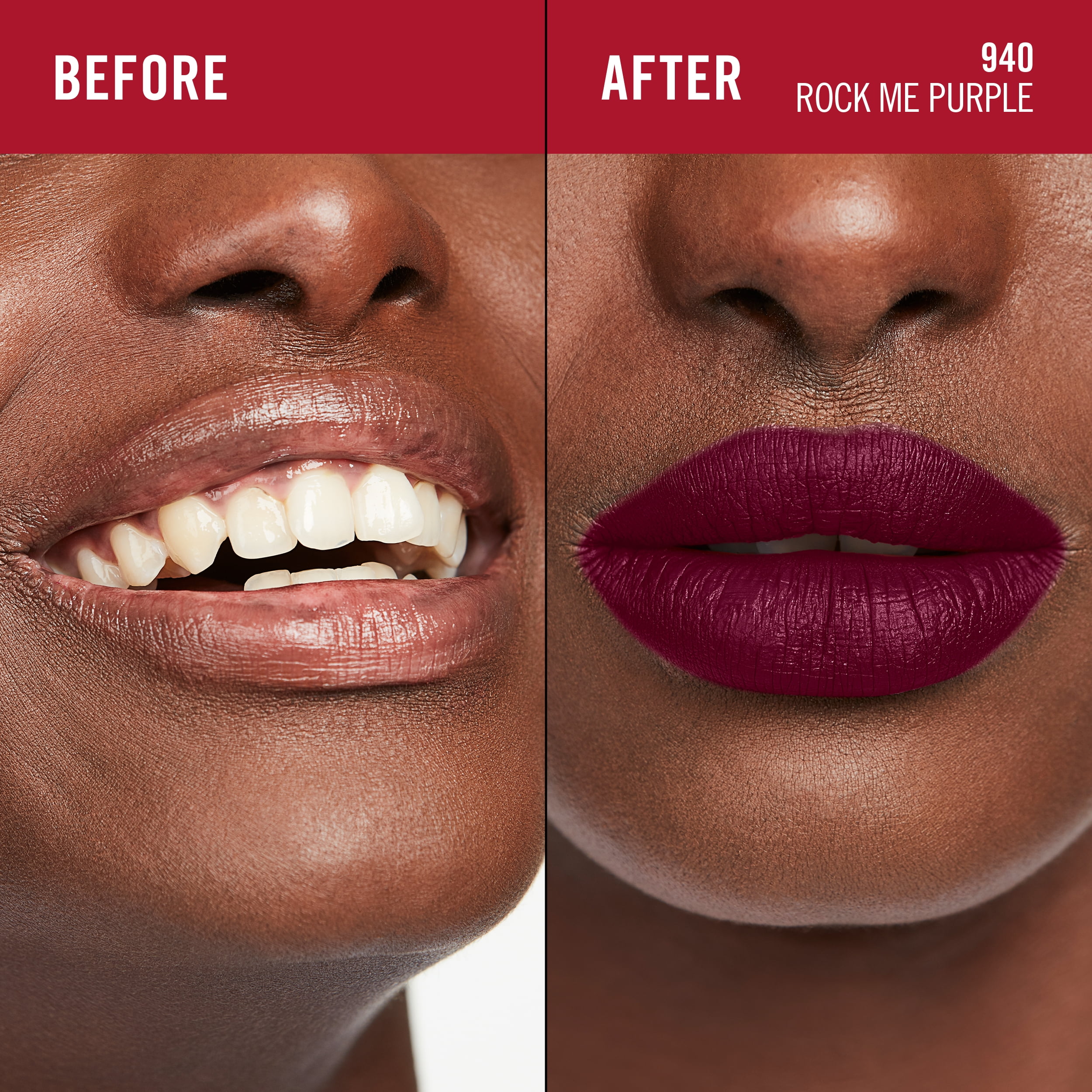 RIMMEL Lasting Mega Matte Liquid Lipstick, 940 Rock Me Purple, 0.25 fl oz