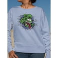 thumbnail image 2 of Rat Fink Creepy Rat Face Sweatshirt Women -T-Line Designs, Female Medium, 2 of 4