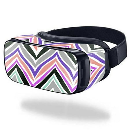 MightySkins SAGEVR-Colorful Chevron Skin for Samsung Gear VR Original Cover Wrap Sticker - Colorful Chevron
