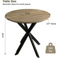 thumbnail image 2 of JESTOP 31.5" Small Round Dining Table, Kitchen Dinner Table, Industrial Mid Century Modern Dining Room Desk for Kitchen, Apartment, Parlor, 2 of 8