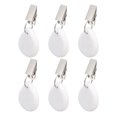 thumbnail image 4 of 6Pcs Tablecloth Weights Marble Stainless Steel Small Size Waterproof Rustproof Durable Clip On Weights for Party PicnicOval, 4 of 12