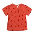 thumbnail image 4 of Odeerbi Infant Boys Girls 2 Piece Outfits Cotton T-shirt Bloomers Set Summer Clothes Fashion Casual Short Sleeve Turndown Collar Botton Tops Solid Color Short Pants Sets Red, 4 of 5