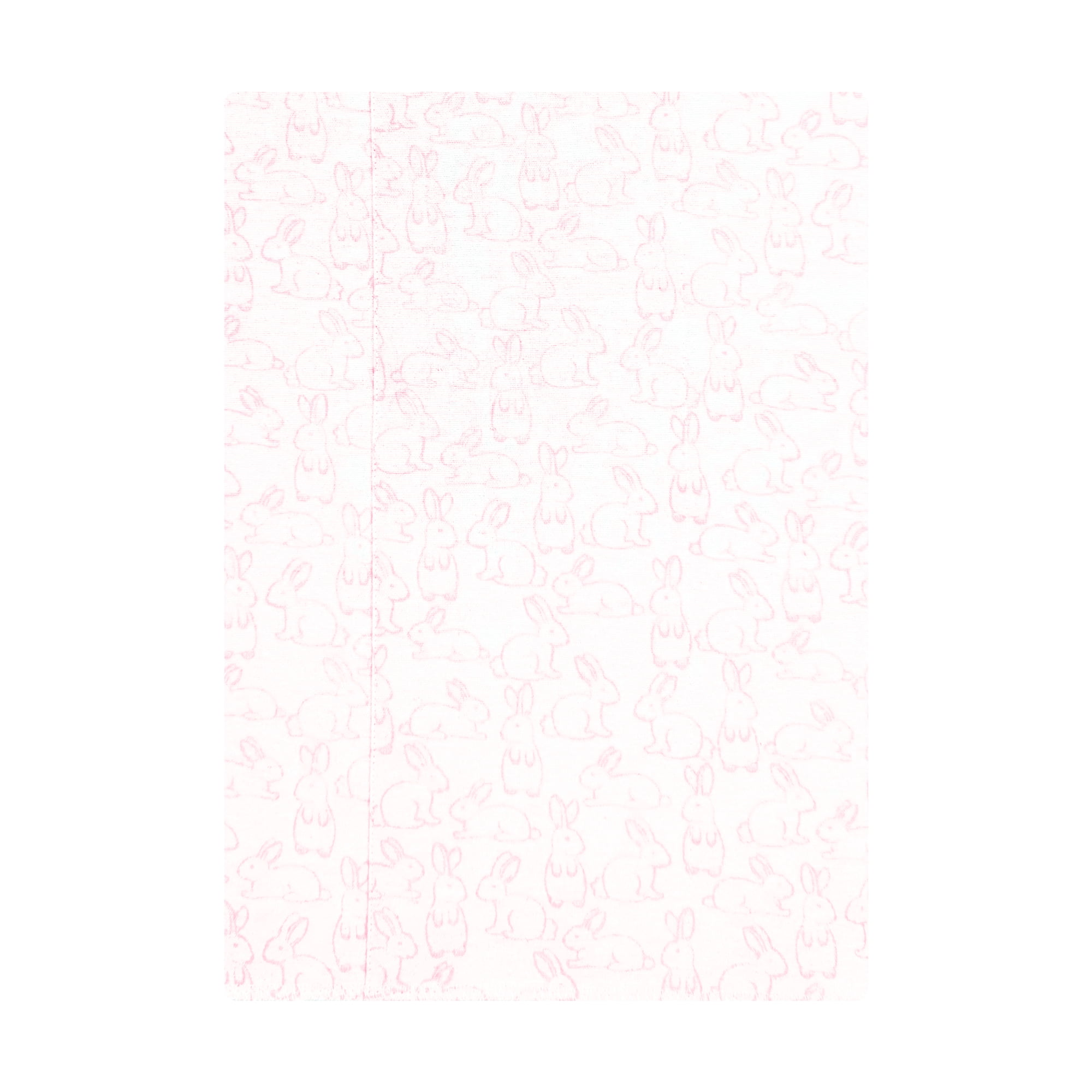 Hudson Baby Girl Cotton Polyester Flannel Burp Cloths 4-Pack, Wispy Wild Flower Bunny, One Size