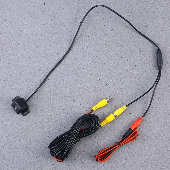 Black Car Backup Camera with 170° Wide Angle and Night Vision 480p Resolution Waterproof Plastic