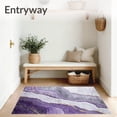 thumbnail image 3 of ODIKA 8' x 10' Machine Washable Non-Slip Area Rug, Contemporary Vein High Traffic Rug, Purple, 104542, 3 of 7