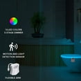 thumbnail image 5 of HOTBEST Toilet LED Night Lights 16-Color Changing Inside Toilet Glow Lamp with Motion Sensor Activated Detection Bathroom Accessories Novelty Gadgets for Kids Adults (2 Pack), 5 of 8