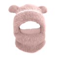 thumbnail image 5 of Toddler Boys Girls Beanie Hat Winter Pullover Hat Children's Double Ear Hat Solid Color Cute Knitting Yarn Boys Girls Baby Hat, 5 of 7