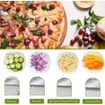 thumbnail image 3 of Multifunctional Manual Kitchen Mandolin Full Cleaver Stainless Steel Blade, Shredded, Cubed, Fried Potato Carrots, 3 of 5