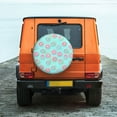 thumbnail image 6 of Sikiie Colorful Sweet Donuts PVC Leather Spare Tire Wheel Cover Spare Tire Cover, for Car Truck SUV Camper Trailer Universal Fit(14-17in)-17 inch, 6 of 6