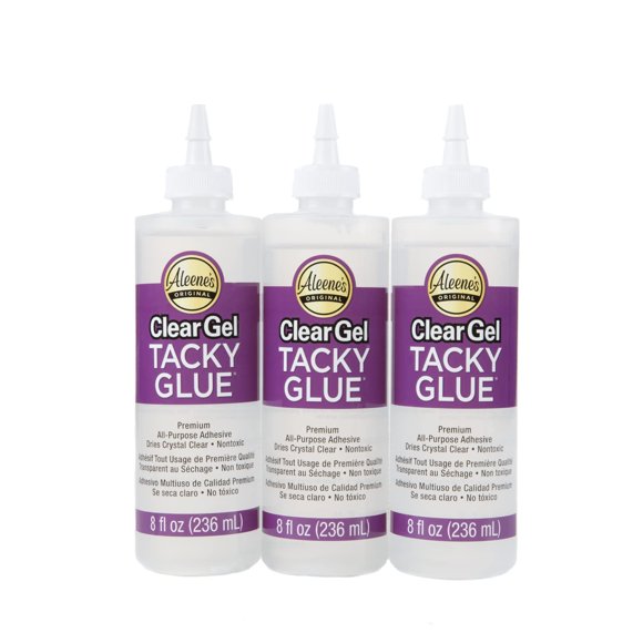 Gel adhesivo transparente Glue Aleene's, 240 ml, paquete de 3