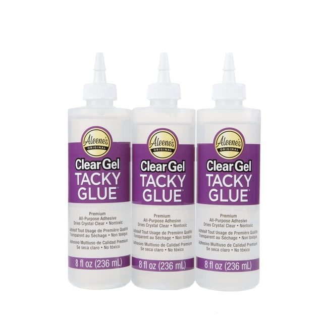 Gel adhesivo transparente Glue Aleene's, 240 ml, paquete de 3