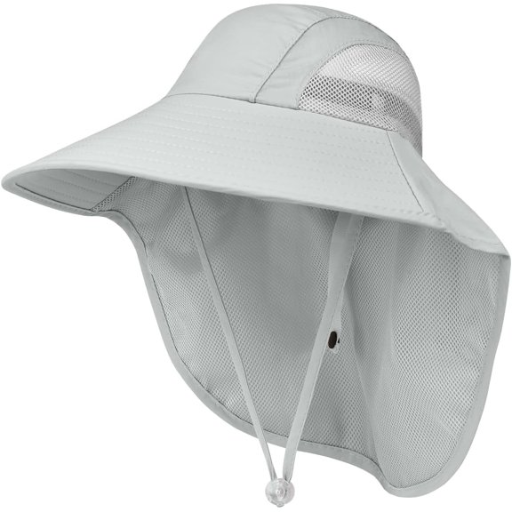 Sun Hat UPF50 Summer Beach Play Sun Protection Hats with Neck Flap for Ages 5~14