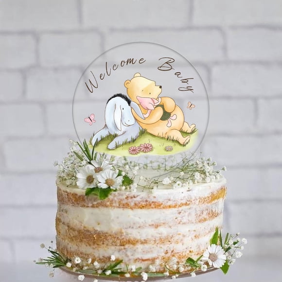 Cake topper JoyPopr oso clásico de acrílico 13 x 18 cm