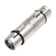 thumbnail image 5 of Adaptador XLR Adaptador de línea de micrófono Convertidor de micrófono Acoplador de extensión XLR hembra a hembra de 3 pines para fiestas de DJ y cant, 5 of 7