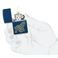 thumbnail image 5 of Zippo Lucky Elephant Design Navy Matte Pocket Lighter, 5 of 6