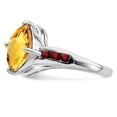 thumbnail image 3 of Sterling Silver Citrine & Garnet Ring, 3 of 7