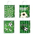 thumbnail image 1 of Bolsa de fiesta con temática de fútbol, papel kraft blanco, 22 x 16 x 8 cm, 10 unidades, 1 of 2