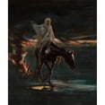 thumbnail image 2 of Adam Chmielowski 20x23 Black Ornate Framed Double Matted Museum Art Print Titled: Death and Conflagration, Central Section of the Triptych “Disaster” (1870), 2 of 5