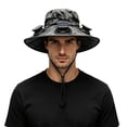 thumbnail image 2 of Luckky 3-in-1 Hands-Free Solar Cooling Hat Fan,UPF 50+ Sun Protection Hat with Removable Fan,Dual Solar & Type-C Rechargeable Outdoor Ventilated Hat for Men Women Fishing Cycling Gardening, 2 of 6