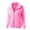 Hot Pink, variant on Njoeus Women's Coat Casual Lapel Full Zip Fleeces Coat Soft Warm Winter Outwear Fashion Sherpas Jackets (S-XXL)
