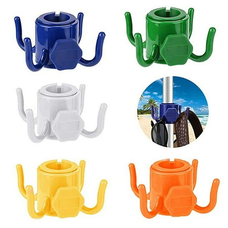 

Soumake Parasol Hook Stable Portable Hard Wear-Resistant Versatile Space-Saving Multicolor Four Feet Beach Umbrella Hook Outdoor Supply