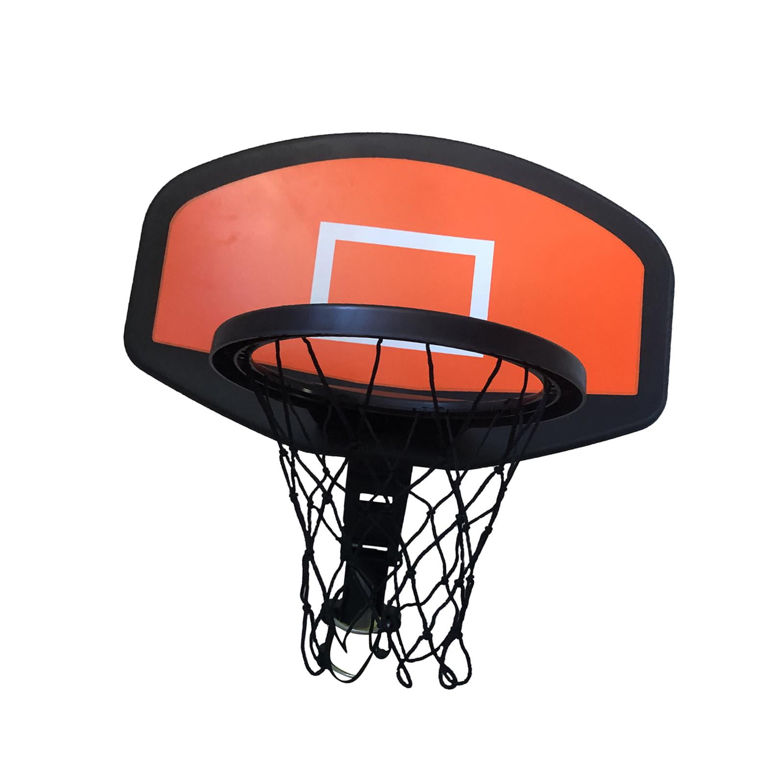 LeeQinersw Basketball Hoop Trampoline Attachment with Mounting Bracket Backboard Toy Net Sturdy Material Easy Installation Suitable for Outdoor Sports Playground