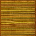 thumbnail image 1 of Ahgly Company Indoor Square Abstract Yellow Modern Area Rugs, 8' Square, 1 of 4