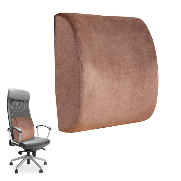 style 1 Almohada de apoyo lumbar para respaldo de silla de oficina - Mejore la postura mientras está sentado - Cojín de espuma viscoelástica