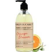 Antibacterial Hand Soap By Olivia Care  Infused with Sage & Tea Tree Oil & Orange Blossom Fragrance, Cleansing, Germ-Fighting, Moisturizing Hand Wash for Kitchen & Bathroom - Gentle, Mild  14 FL OZ
