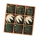 thumbnail image 2 of Adornos navideños con bolas flocadas, colgantes, reutilizables, portátiles, creativos, 9 Piezas Verde 10cm, 2 of 9