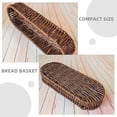 thumbnail image 4 of Cesta de pan, cesta Rectangular para servir, cesta de almacenamiento de alimentos de ratán de imitación para exhibición de comida, restaurante en casa y fiesta, 4 of 5